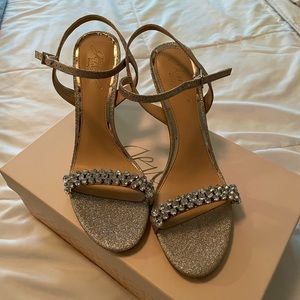 Rose Gold Heels “Stefanie” Jewel Badgley Mischka